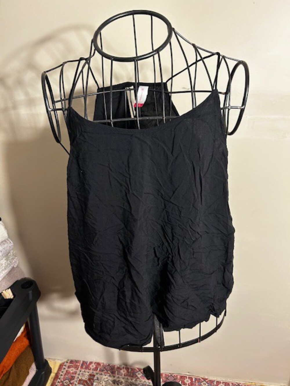 🍋‍🟩 Size extra large womens tank top shirt blouse black